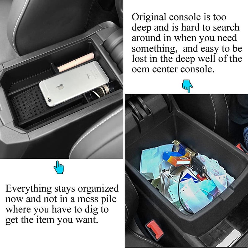 Vesul Center Console Organizer Tray Compatible with Toyota RAV4 2013 2014 2015 2016 Storage Box ABS Tray Insert Organizer Glove Pallet - Image 4